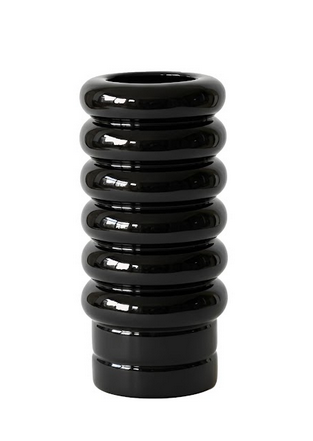 Wazon ceramiczny NANA Black Malwina Konopacka  ø9x25cm